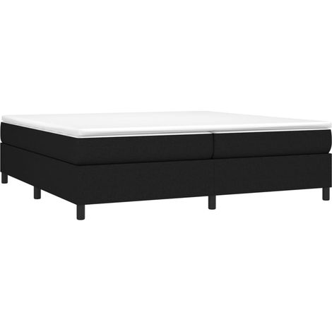 Bettgestell Schwarz 200x200 cm Stoff