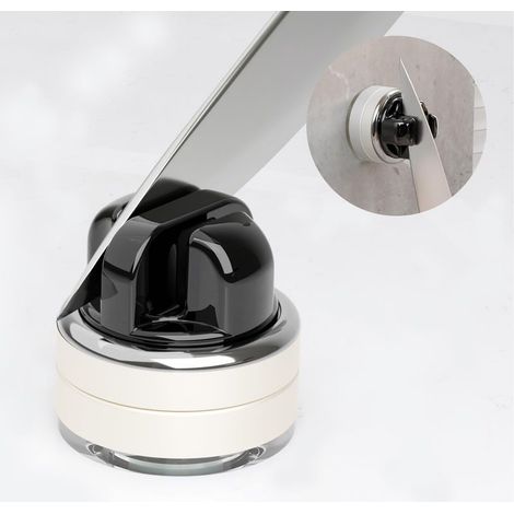 Aiguiseur Couteaux à Ventouse, Affuteur de Couteaux Professionnel 2 Étapes en Tungstène et Céramique pour le Meulage , Noir (1/5)