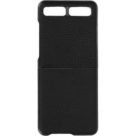 Étui Cuir Protecteur Anti-Rayures pour Samsung Galaxy Z Flip - Coque Coque Noire Modèle 1 (1/5)