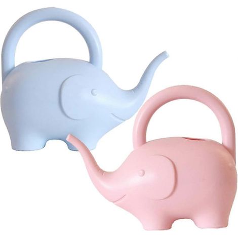 Arrosoirs pour enfants motif éléphant mignon lot de 2 petits pots d'arrosage pour plantes intérieures et extérieures (1/5)
