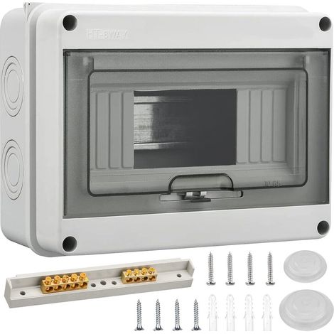 Boîte De Distribution - Boîte À Fusibles IP65 - Montage En Saillie - Pour Intérieur Extérieur Mur Plafond - 2 À 24 Modules (1/5)