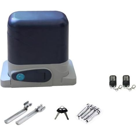 Kit d'ouvre-portes automatiques Opérateur de porte électrique d'entraînement de crémaillère coulissante automatique résidentielle de 800KGS avec à distance for le contrôle d'application de WiFi d'ouvr (1/5)