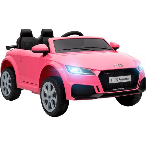 AIYAPLAY 12V Audi TT RS Licensed Electric Car with Remote Control, USB Pink (1/5)