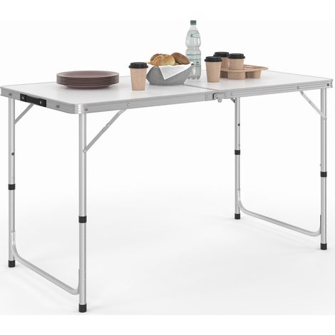 Zusammenklappbarer, höhenverstellbarer Campingtisch 120 cm