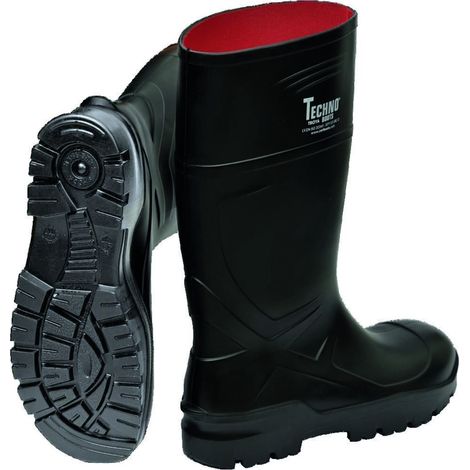 Sicherheitsstiefel Otra Gr.42 schwarz S5 CI SRC EN20345 PU TECHNO BOOTS (1/4)