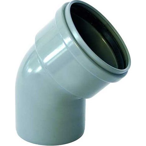 Curva in pvc per il collegamento pvc/pp (ø100/110) : Gradi - 87,30°