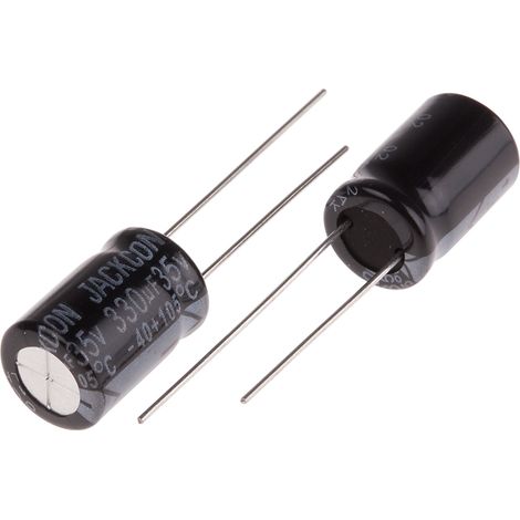 Condensateur RS PRO 330µF, 35V c.c. (1/2)