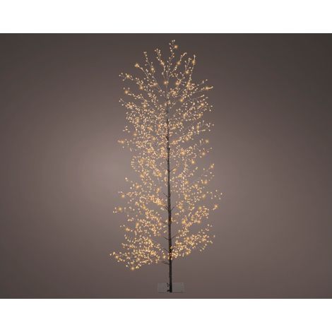 Alberello natalizio in ferro con luci LED, decorazione da esterno -Nero-Oro / h 180 cm (1/4)