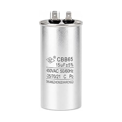1 Pièce Condensateur de Fonctionnement CBB65, Condensateur Rond 15uF 50uF pour Démarrage de Moteur AC Compresseur HVAC Générateur Condenseur d'Air Pompe à Chaleur Refroidissement Direct (1/5)
