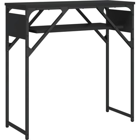 Maison Exclusive - Tavolo Consolle con Ripiano Nero 75x30x75cm Legno Multistrato