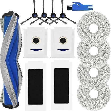 Accessoires pour aspirateur robot T30 Omni / T30 PRO Omni : brosse latérale, filtre HEPA et chiffon de nettoyage (1/5)