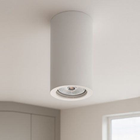 UNIVERSO GS-C110-T PORTAFARETTO ROTONDO IN GESSO VERNICIABILE A MONTAGGIO SUPERFICIALE PER LAMPADINE GU10 e GU5.3 (1/5)