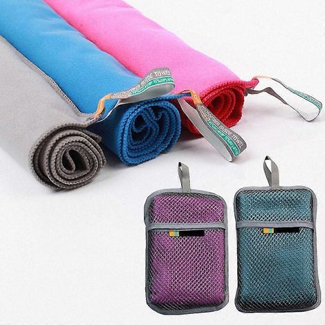 Schnelltrocknende Mikrofaser-Schwimmhandtücher für Männer, für Outdoor-Aktivitäten wie Camping, Wandern, Radfahren, Strand und Laufen - weiche Sporthandtücher für Frauen. (1/5)