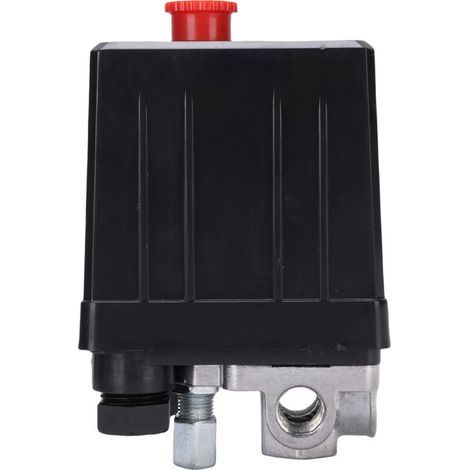 Regolatore di pressione di ricambio per compressori d'aria Aramox, 240V, 15A, 4 fori. Regolazione della pressione ad alte prestazioni. Adatto per compressori d'aria da 90-120 cc. (1/5)
