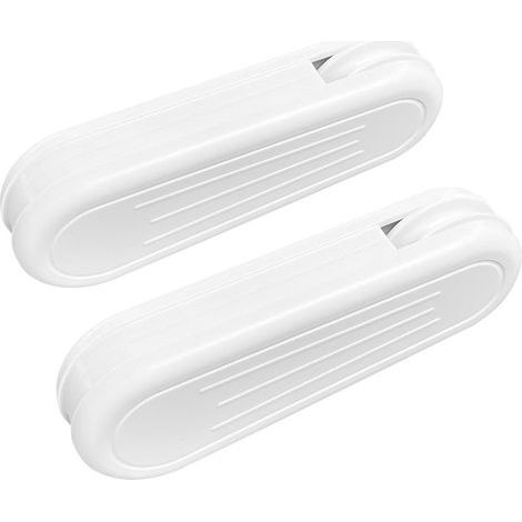 Poids de Cordon de Rideau, Lot de 2 pendentifs en Plastique pour Stores verticaux et Rideaux - Blanc (1/5)