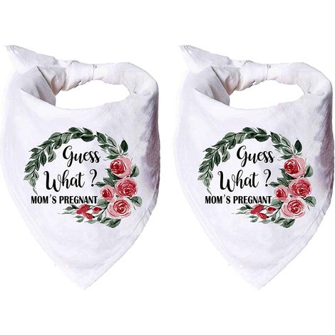 Bandana Pour Chien - En Polyester Doux et Respirant - Pour Photos Mariage ou Fêtes - Taille Unique Adaptée Chiens Petit Moyen Grand - Lot de 2 (1/5)