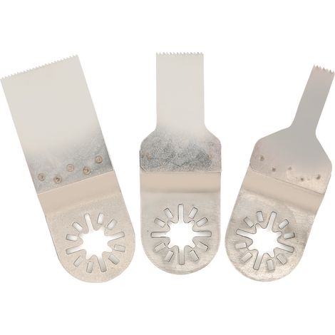Lames de scie oscillantes droites en acier inoxydable (lot de 3) pour la coupe du bois et du plastique, 10 mm/20 mm/34 mm (1/3)