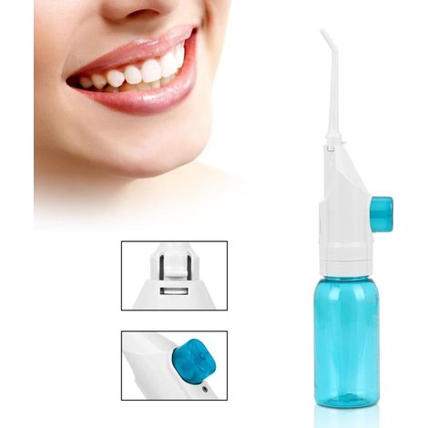 Jet dentaire portable manuel nettoyeur dentaire hydropulseur buccal pour voyage, détartreur sans fil, soin hygiène dentaire (1/5)
