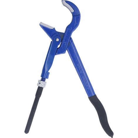 Clé à pipe universelle métrique à bec coudé à 45° en acier à haute teneur en carbone pour pince de plomberie de salle de bain 1 po (ouverture de 0 à 70 mm)
