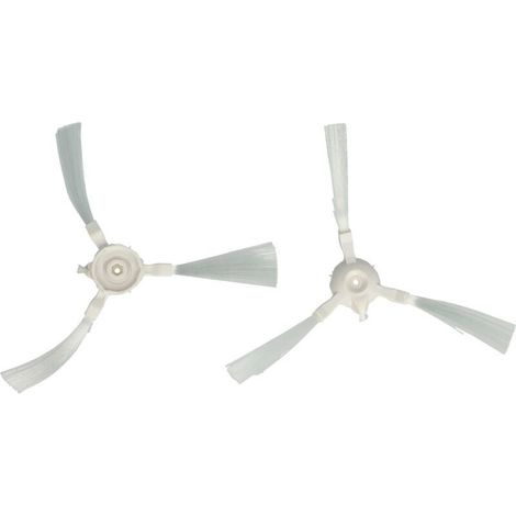 [JAMAIS UTILISÉ]2x Brosses compatible avec   X-plorer série 45 Aqua RR8277WH aspirateur robot - 2x brosse latérale, set de rouleaux (1/4)