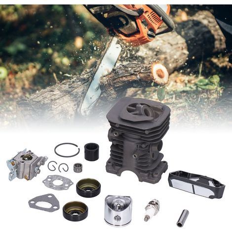 Convient aux tronçonneuses Husqvarna 136 137 141 142, cylindre piston, carburateur et filtre à air (40 mm). (1/5)