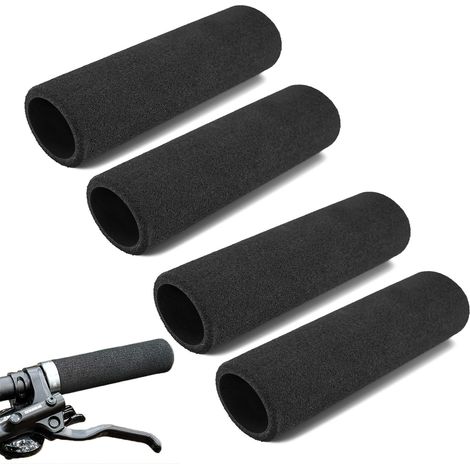 [NIE BENUTZT]4-teilige universelle Lenkergriffabdeckung aus Schwamm, komfortable, vibrationshemmende Lenkergriffabdeckung, weiches Zubehör für Motorrad-, Mountainbike- und Fahrradlenker (1/5)