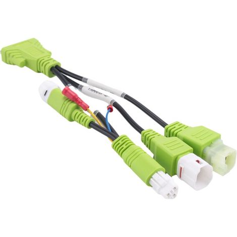 Cable adaptador para escáner de diagnóstico OBD2 para motocicletas, compatible con conectores de 3 y 4 pines. (1/4)