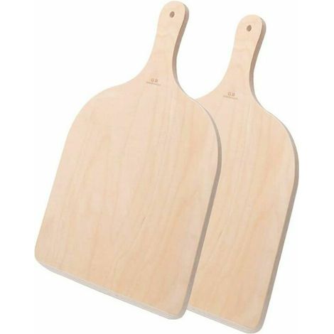 LaBlanc - Set di 2 pale per pizza in legno, per pizze, torte, pane