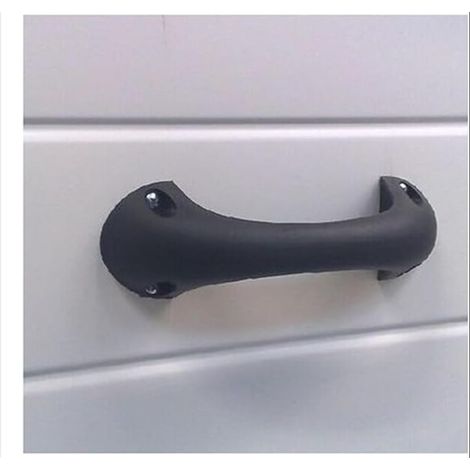 Poignée de porte de garage en plastique - classique Noir (1/5)