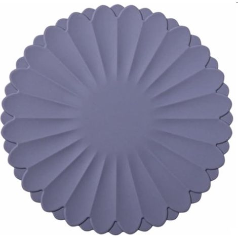Posavasos de silicona resistentes calor: agarraderas antideslizantes encimera mesa comedor, tapetes reutilizables estufa (gris, diámetro: 18 cm) (1/5)