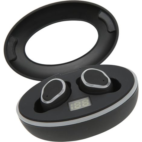 Bluetooth-Sportkopfhörer mit Geräuschunterdrückung und Ohrhörerfach, 3 Paar Ohrstöpsel mit Anti-Verlust-Haken für Sport (1/5)
