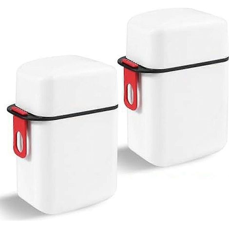 Boîtes à savon (lot de 2) 7 x 4,5 x 12 cm, étanches, pour le voyage, la randonnée, le camping, la maison, la salle de bain et la cuisine. Porte-savon solide. (1/5)