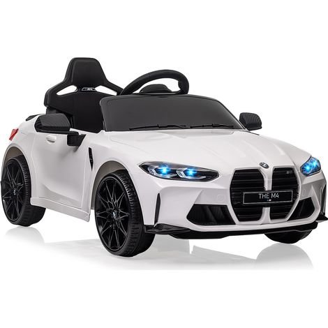 Lunsy – Voiture électrique enfant sous licence BMW M4 – Télécommande – Vitesse 8 km/h – Klaxon et LED – 12V pour conduite autonome (1/5)