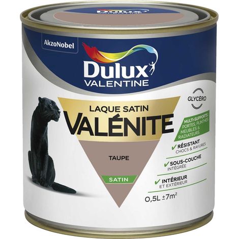 Peinture Laque Valénite Satin Taupe 0,5 L - Dulux Valentine
