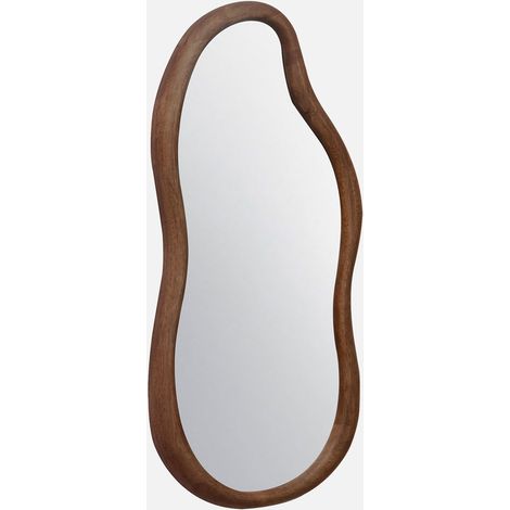 Specchio in legno di gomma