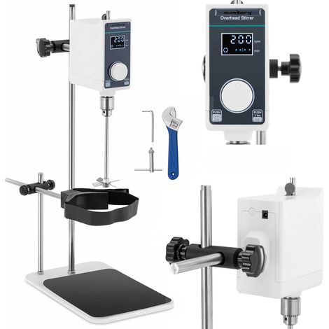 Laborrührer Rührer Mixer Stirrer Labor Rührwerk Präzisionskraft 1200 U/min (1/5)
