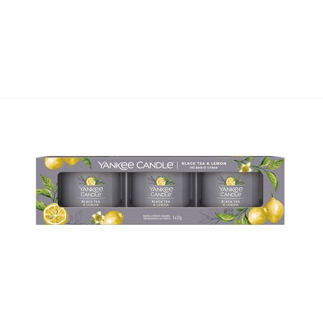 Set 3 yankee candela filled black tea & lemon 1632042e