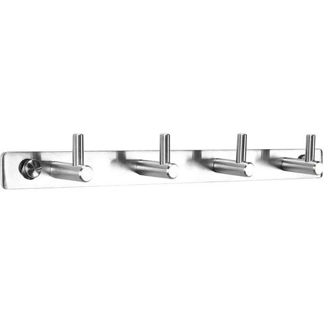 Soavoa Crochets Muraux Inox 304 Salle De Bain Robuste Installation Percée Lot De 2 (1/5)