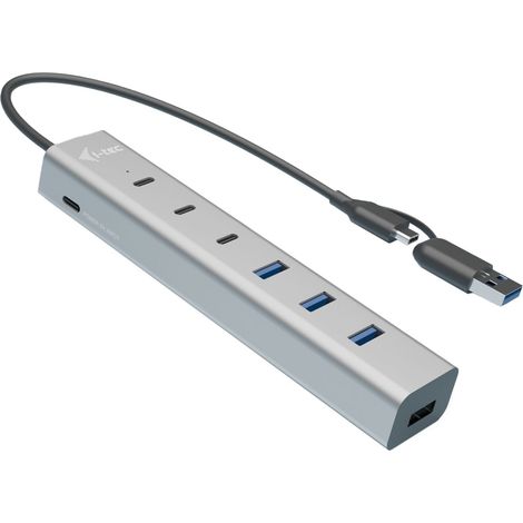 i-tec USB-C/USB-A Charging Metal HUB 7 port (3x USB-C, 4x USB-A) (1/4)