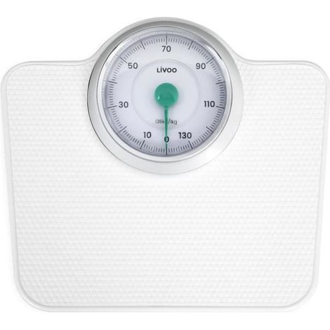 Báscula Digital de Baño Livoo DOM490 Blanco Metal (1/5)