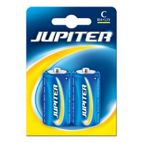 Jupiter Pack de 2 Pilas Salinas C R14
Gama de pilas salinas desarrolladas para aparatos que requieren un bajo consumo de energÃ­a como relojes, desper