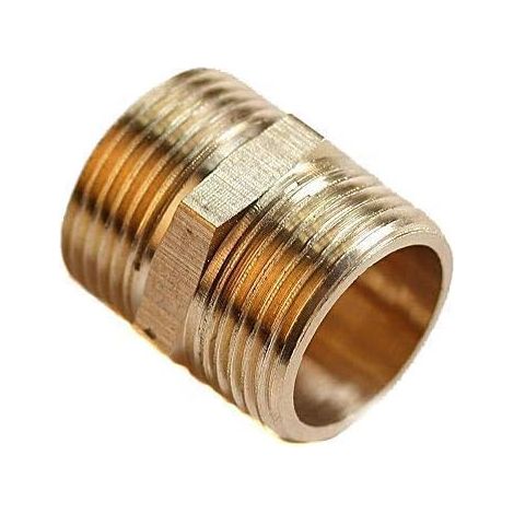 Double connection with external threads 3/4 inch thread 03 uncoated (1/2)