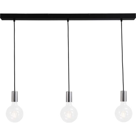 Lampe à suspension Concepto 3 lumières noir avec gris - 2237-07-100-3 (1/3)