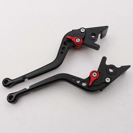 Compatible avec les poignées de frein des motos MOTO GUZZI CALIFORNIA Custom/Touring/Classic (longues, noires)
