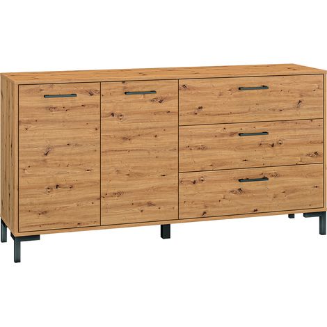 Sideboard 159 cm, Artisan Eiche Nb., NASSAU-131, B/H/T ca. 159/83/40 cm (1/5)