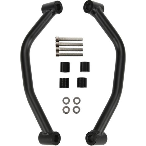 schwarze Haltegriffe für den Soziussitz am Motorrad (1/5)