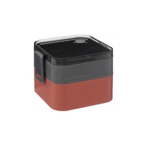 Lunchbox 1,5l nero/grigio + rosso (1/2)