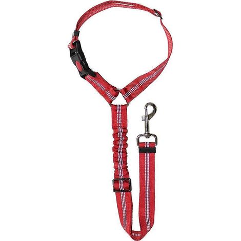 Ceinture de sécurité pour chien avec collier réfléchissant en nylon (1/5)