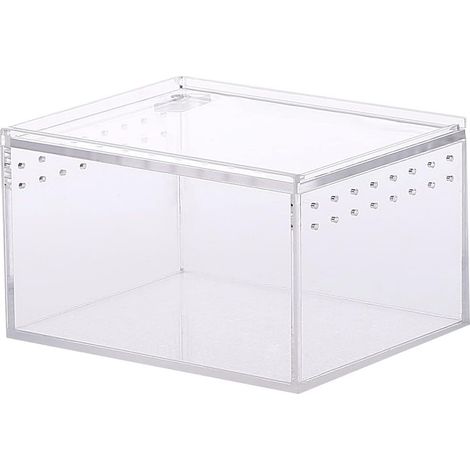 Transparent Breeding Box, Reptiles Box, Insect Feeding Box, Reptile Breeding Box, for Reptiles, Spide, Lizard, Scorpion, Centipede, Horned Frog, Beetle (1/5)