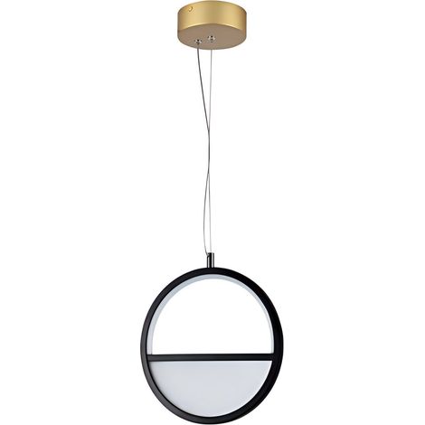 Plafonnier LED circulaire, aluminium, 13,5 W, lumière chaude 2700 K, pour restaurant et chambre à coucher (1/2)